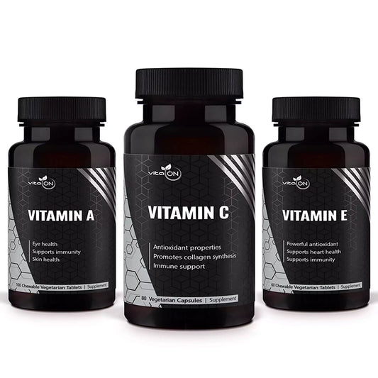Objednaj Antioxidant balíček – kombináciu nevyhnutných vitamínov A, C a E, ktorá poskytuje silnú ochranu proti voľným radikálom.